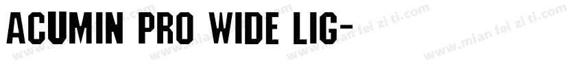 Acumin Pro Wide Lig字体转换